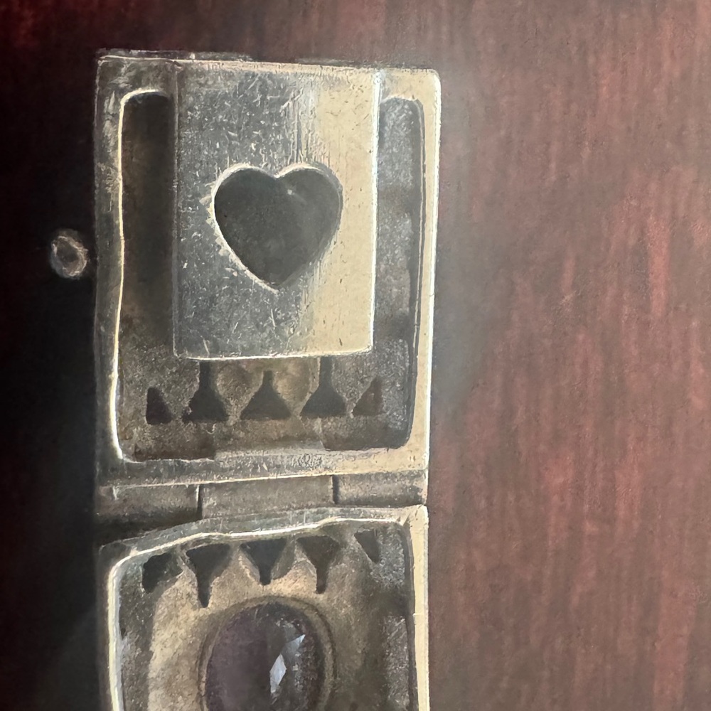 Vintage 925 Silver Multi-gemstone Link Bracelet - Picture 8 of 8